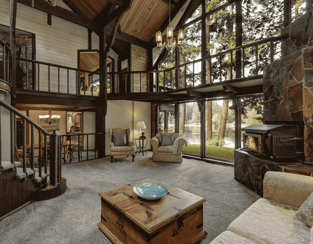 spotless contemporary home interior with open layout in Airdrie