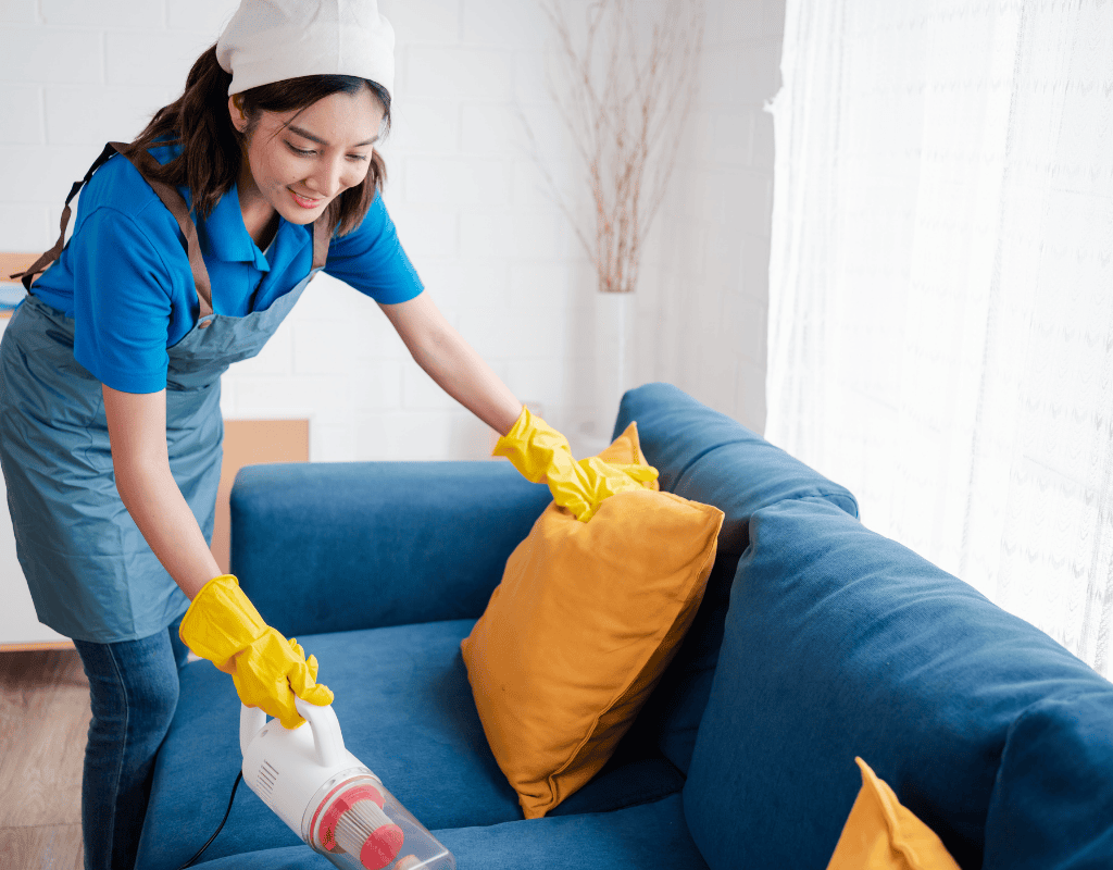 modern home interior with spotless floors and detailed cleaning finish